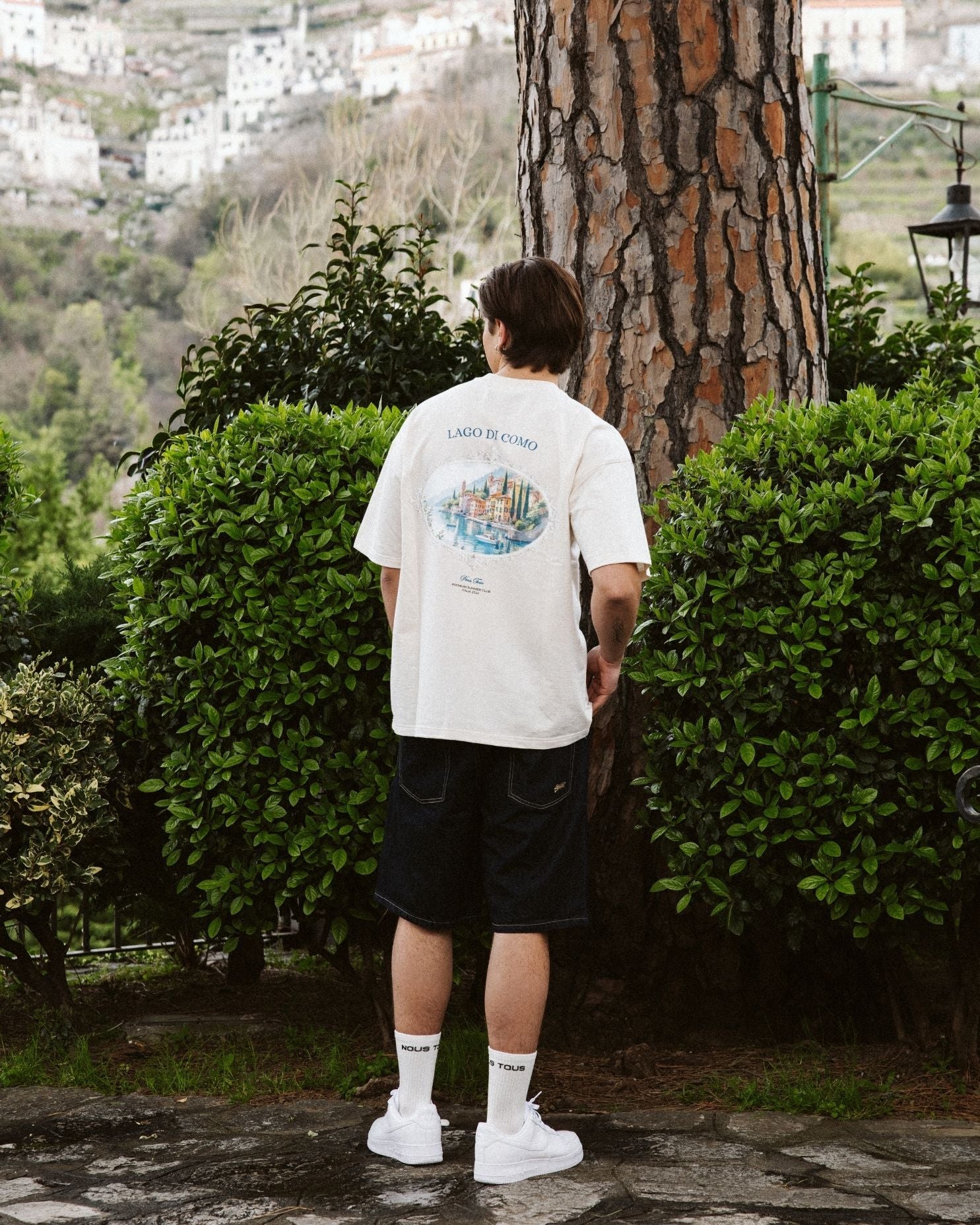 KOSZULKA POSTCARD FROM COMO OFFWHITE - Nous Tous