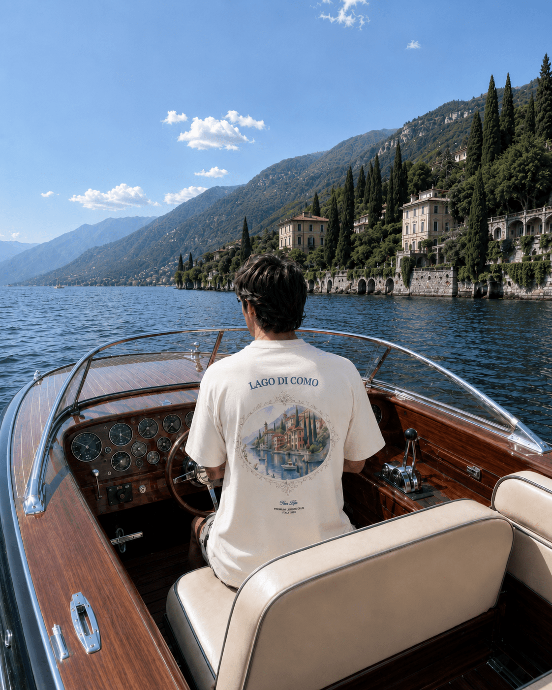 KOSZULKA POSTCARD FROM COMO OFFWHITE - Nous Tous
