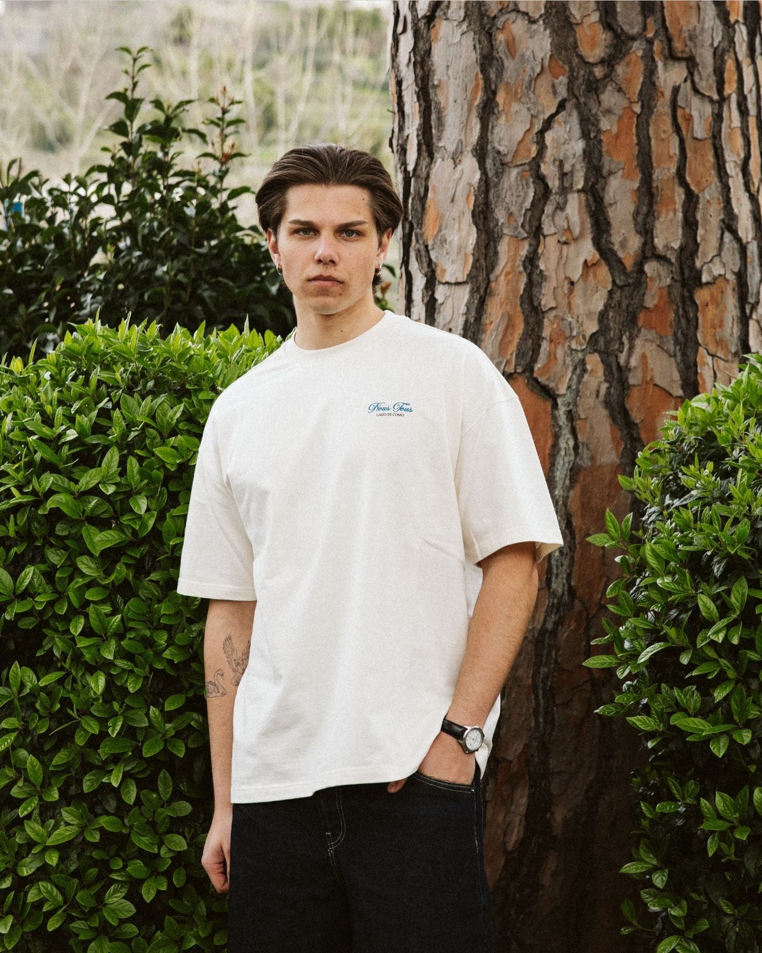 KOSZULKA POSTCARD FROM COMO OFFWHITE - Nous Tous