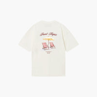 SAINT-TROPEZ BEACH CLUB OFFWHITE T-SHIRT