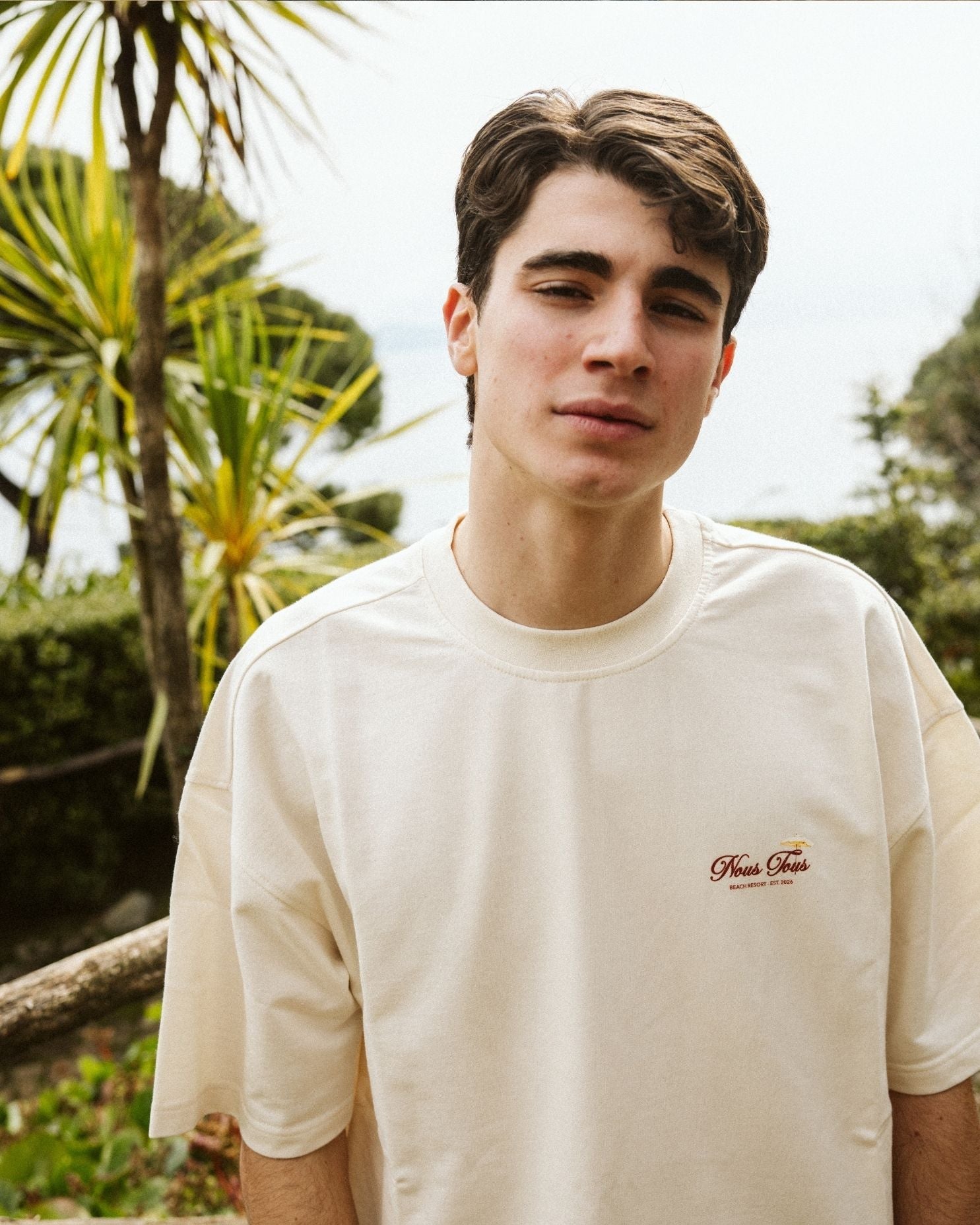 KOSZULKA SAINT - TROPEZ BEACH CLUB OFFWHITE - Nous Tous