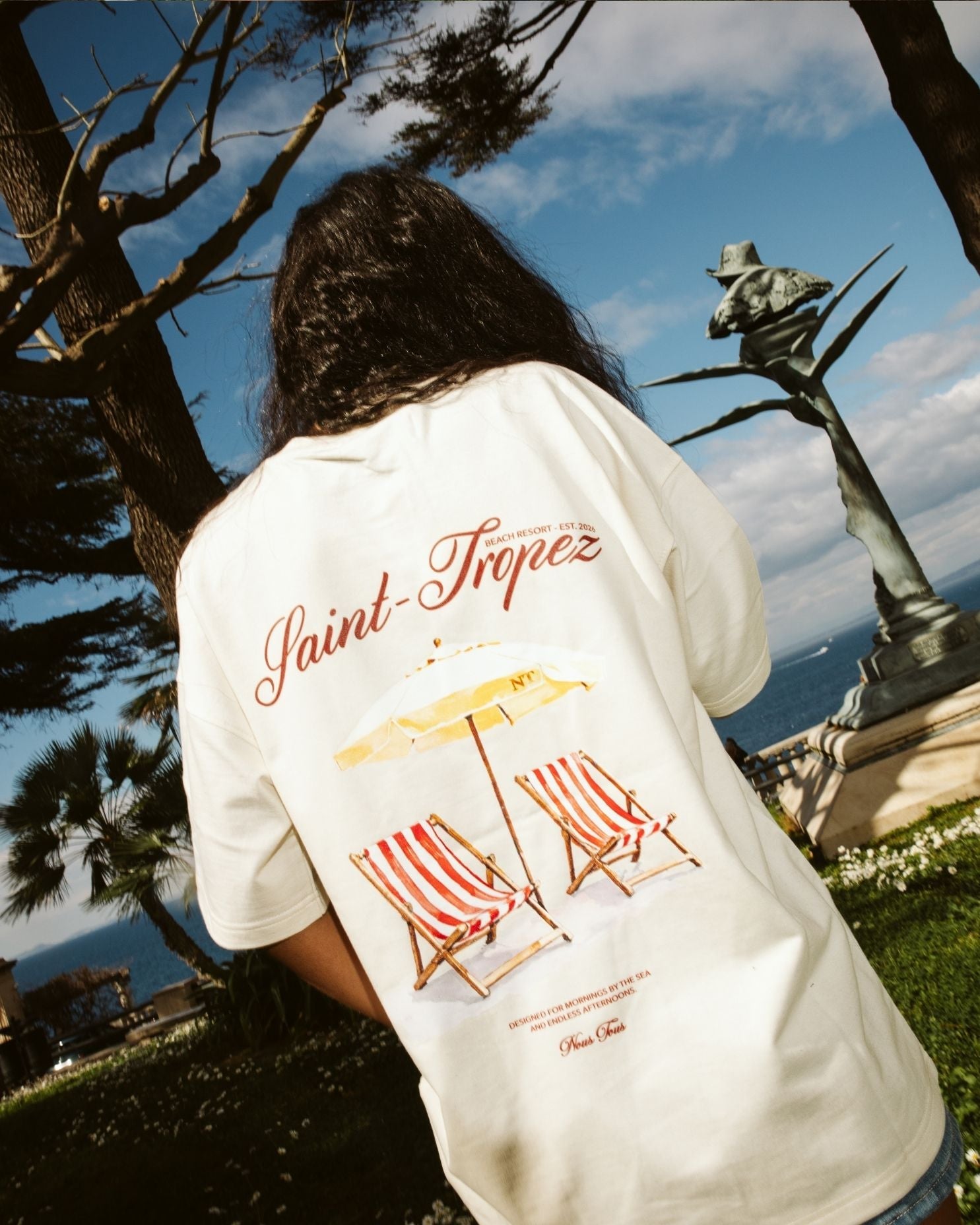 KOSZULKA SAINT - TROPEZ BEACH CLUB OFFWHITE - Nous Tous