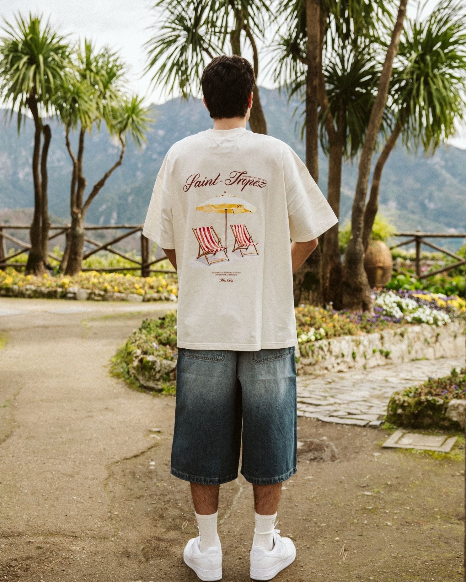 KOSZULKA SAINT - TROPEZ BEACH CLUB OFFWHITE - Nous Tous