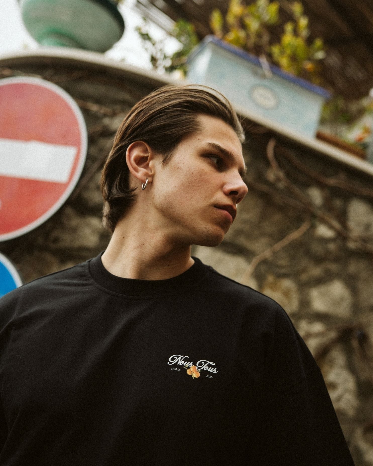 KOSZULKA SORRENTO SIGNATURE BLACK - Nous Tous