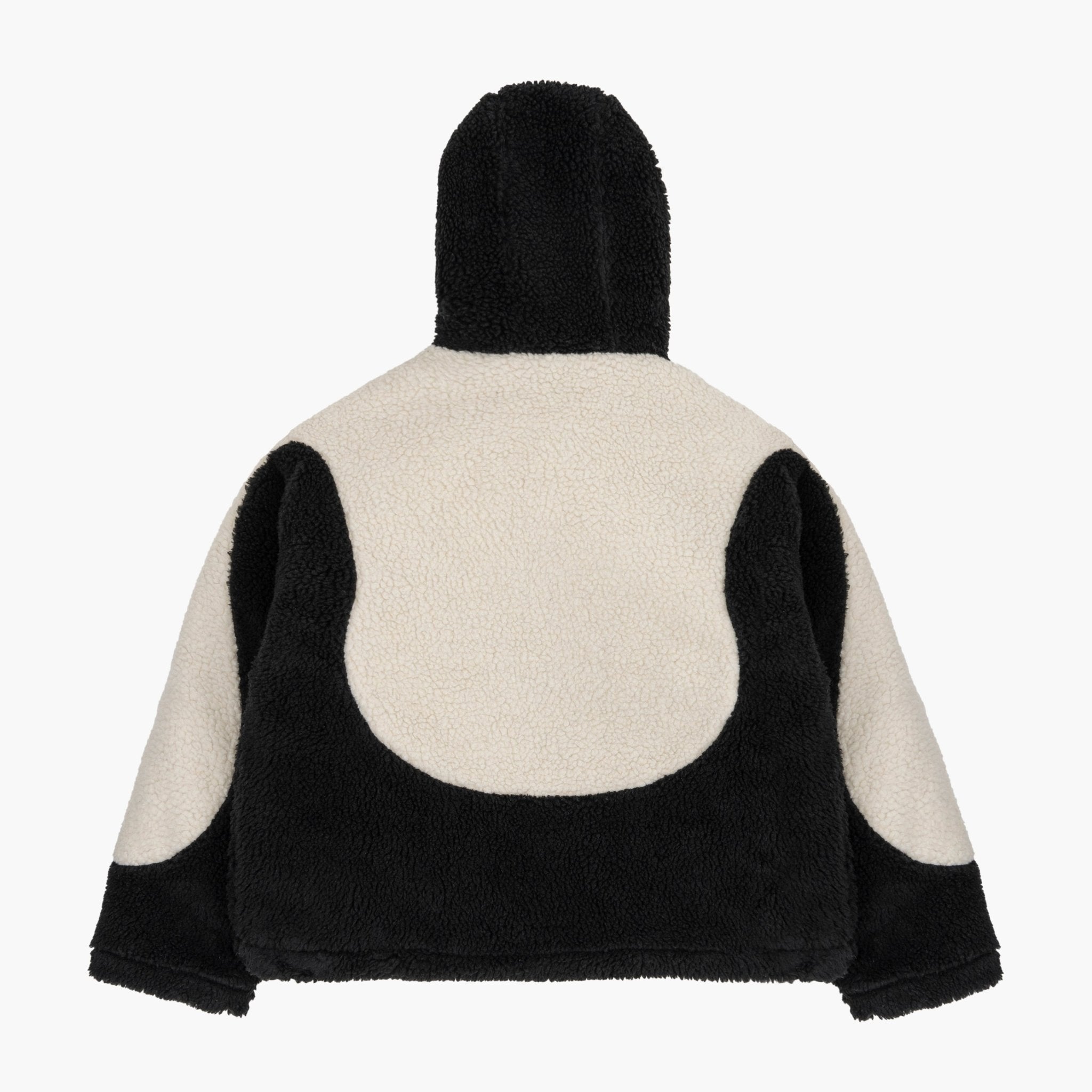 KURTKA SHERPA NINJA FLEECE BLACK/WHITE - Nous Tous