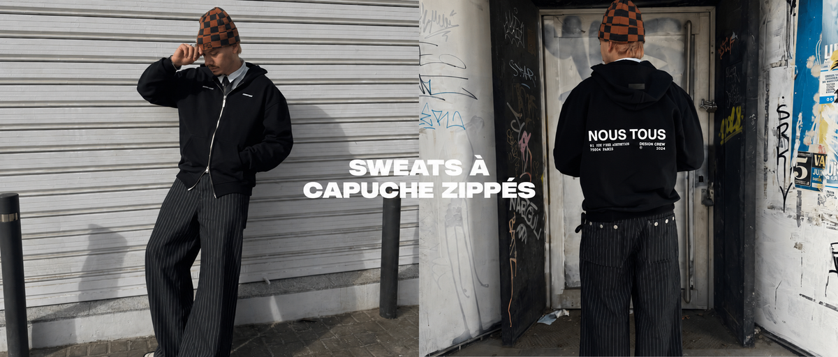 Sweat-shirts zippés à capuche streetwear - Nous Tous nutu.store