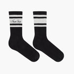NOUS TOUS BLACK OFF WHITE STRIPES SOCKS