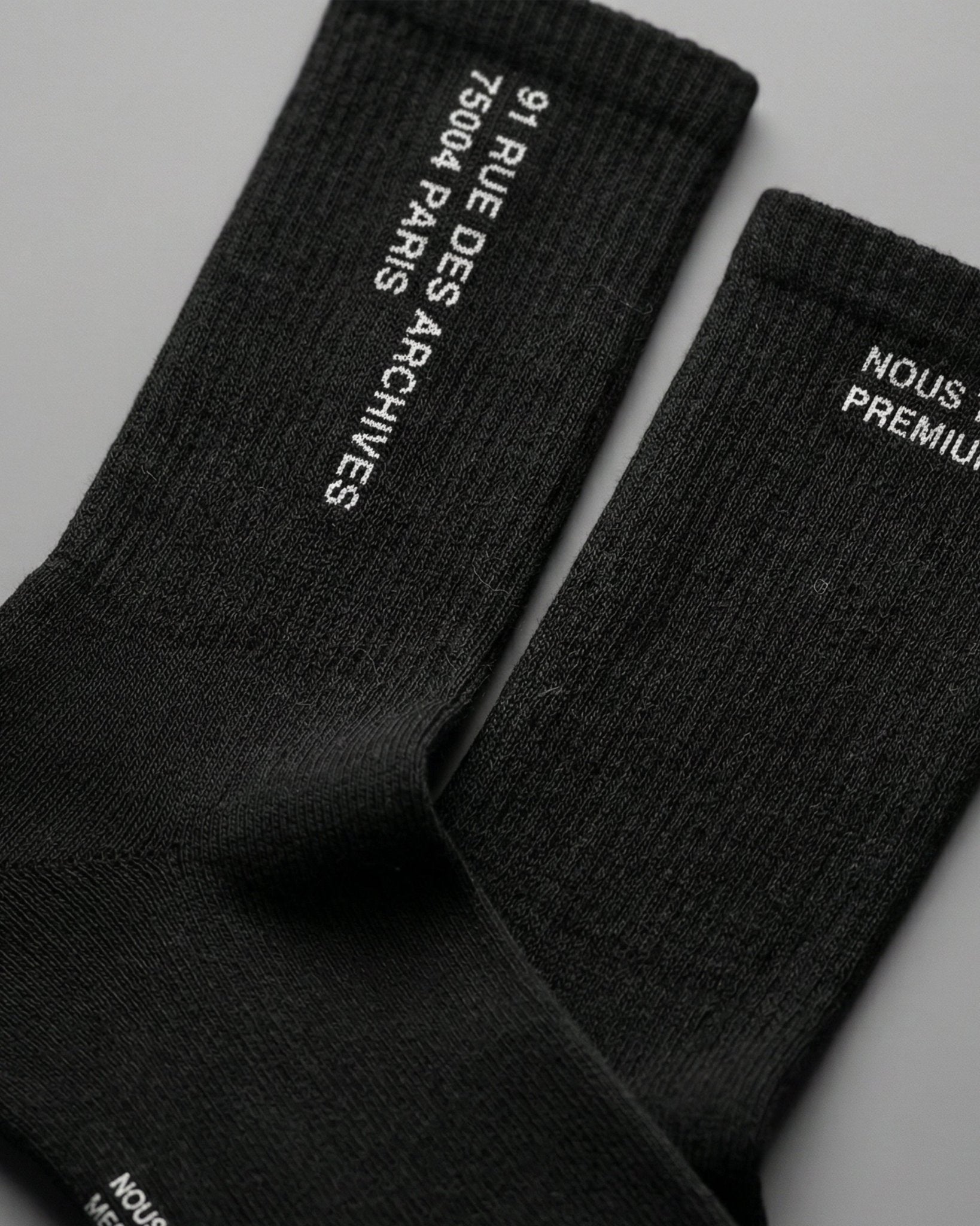 SKARPETKI NOUS TOUS DESIGN CREW CZARNY - Nous Tous