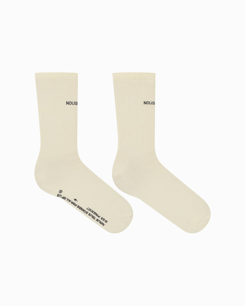 SKARPETKI NOUS TOUS FRONT OFF WHITE - Nous Tous