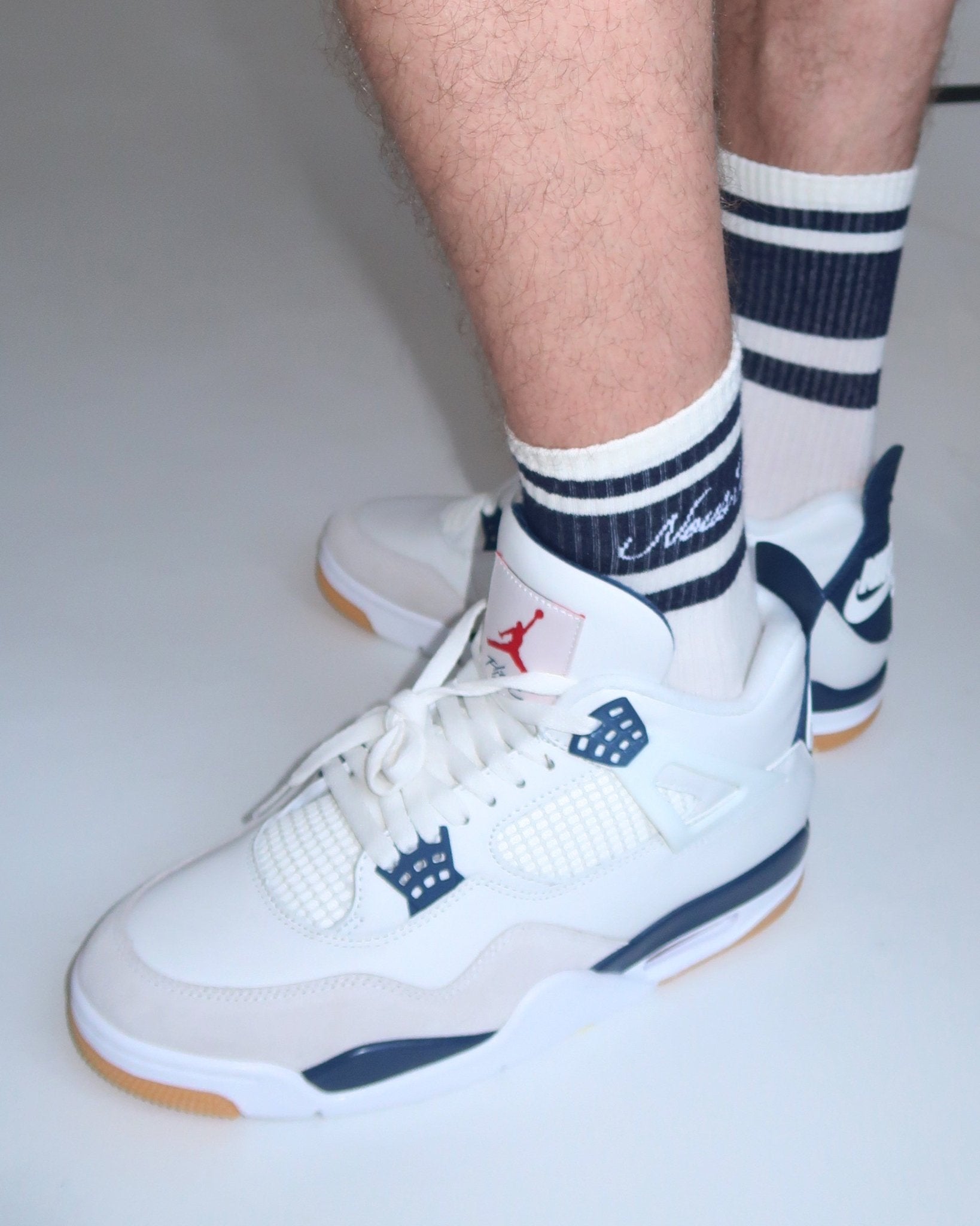 SKARPETKI NOUS TOUS NAVY STRIPES - Nous Tous