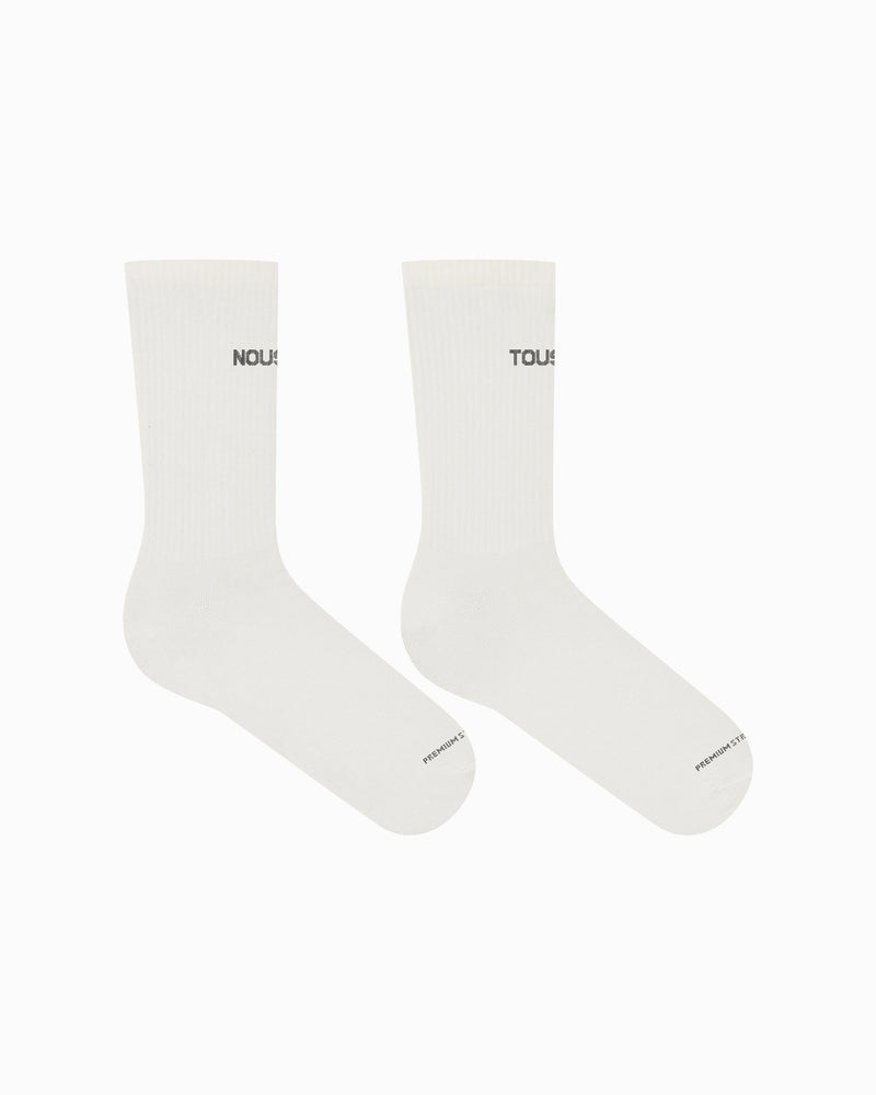 SKARPETKI NOUS - TOUS PREMIUM STREETWEAR BIAŁE - Nous Tous