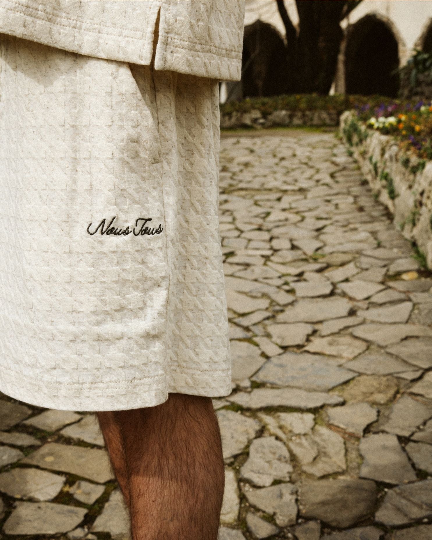 SPODNEKI HERITAGE JACQUARD Z DODATKIEM LNU - Nous Tous