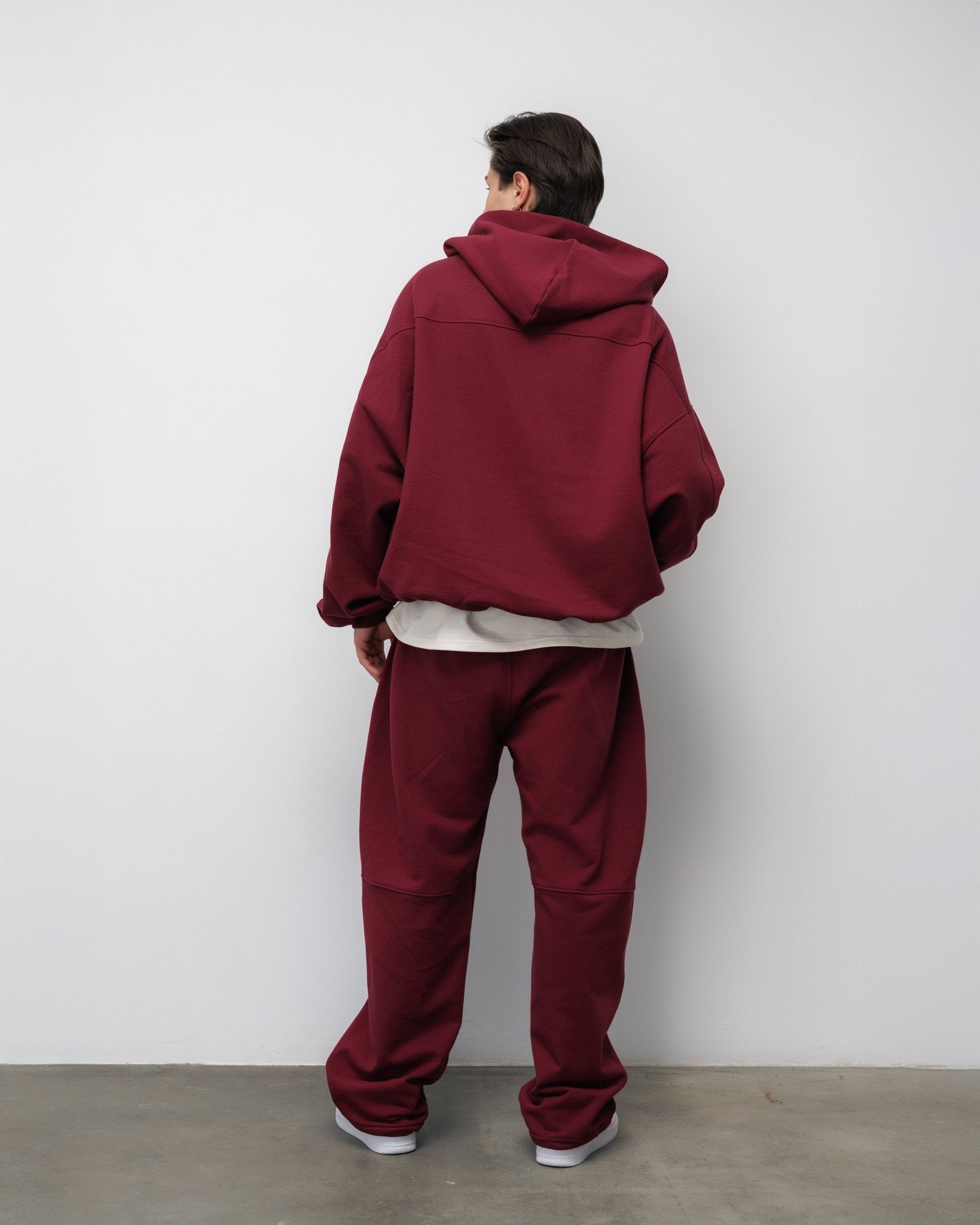 SPODNIE FLUFFY BURGUNDY - Nous Tous