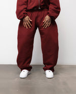 SPODNIE FLUFFY BURGUNDY