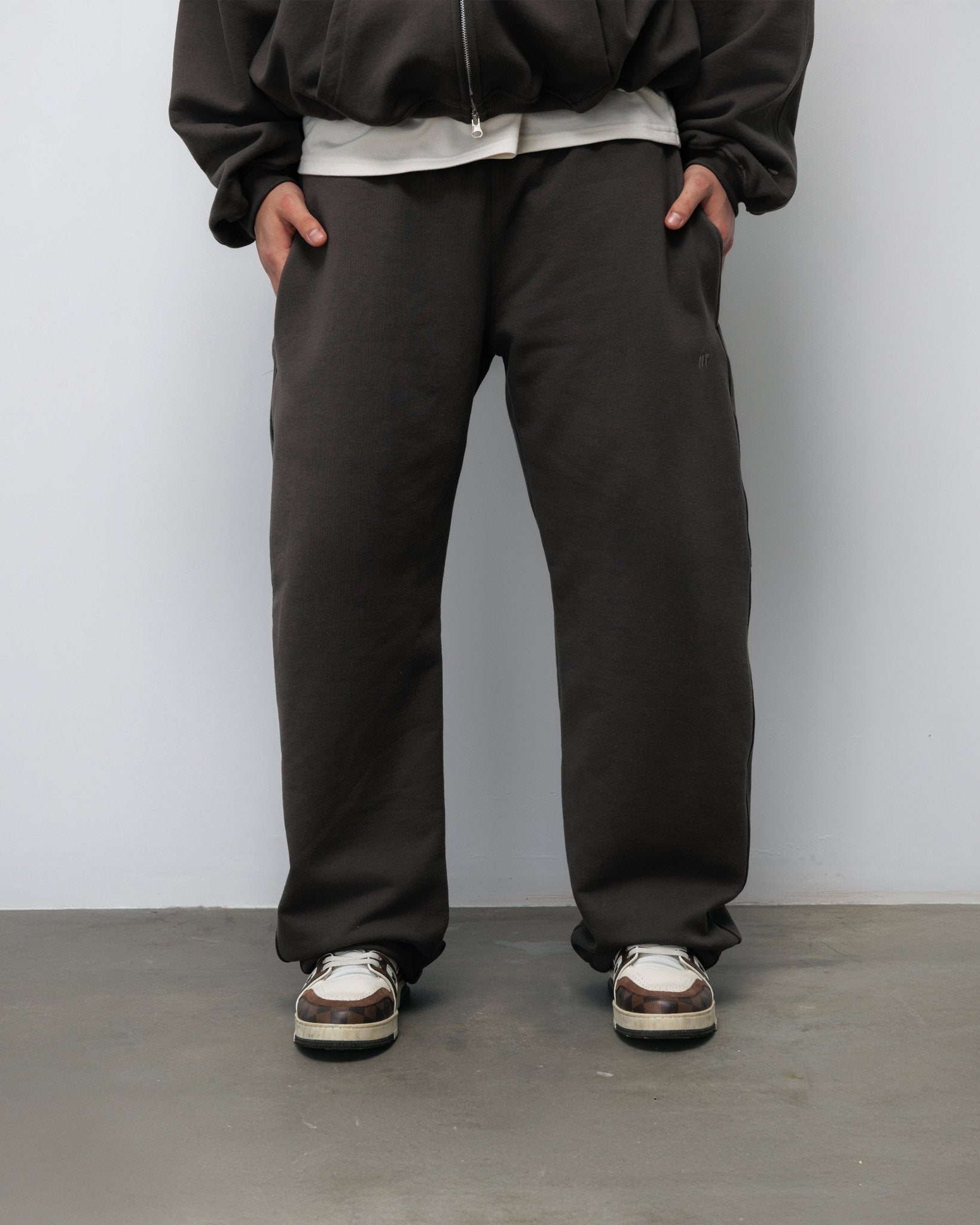 SPODNIE FLUFFY ESPRESSO - Nous Tous