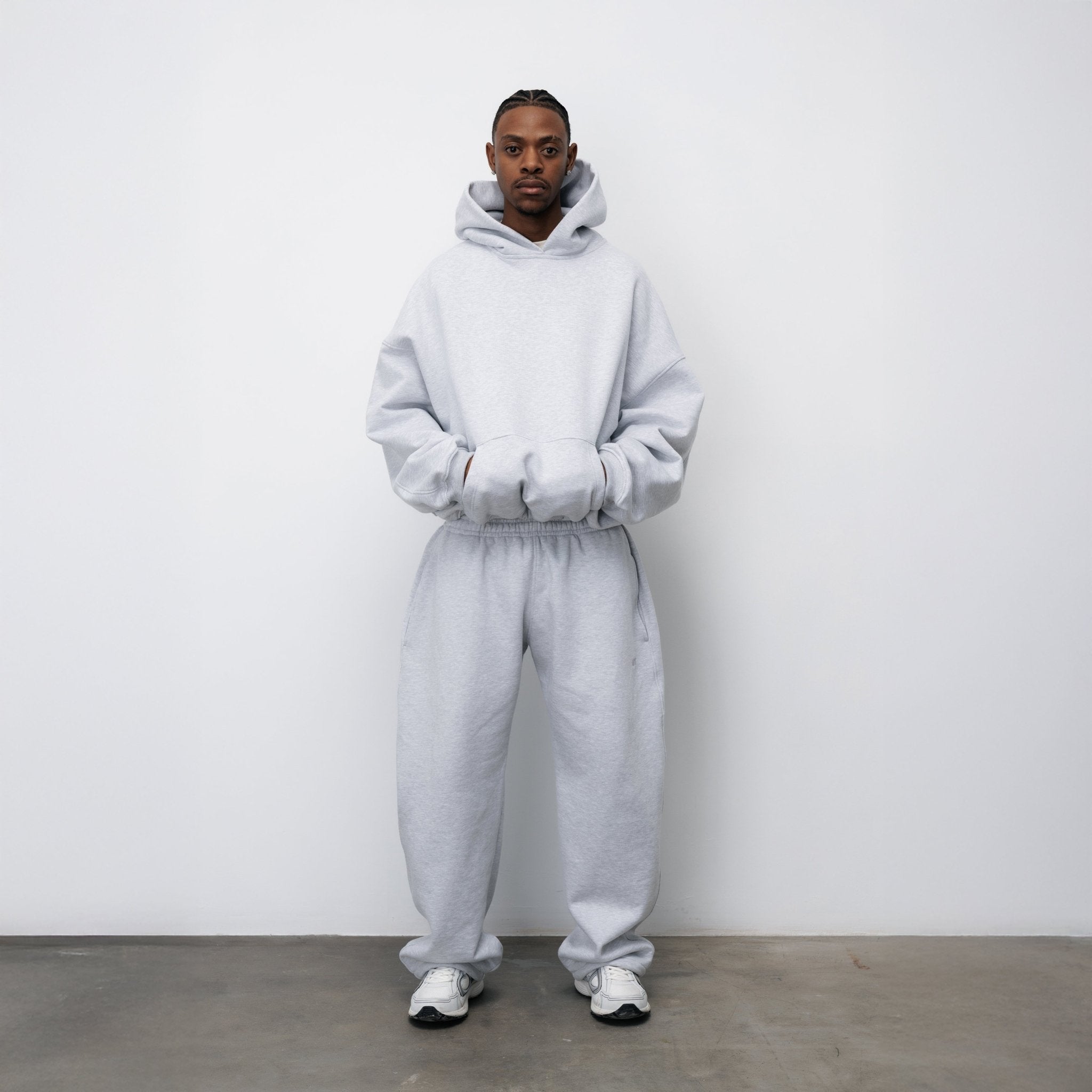 SPODNIE FLUFFY VINTAGE GREY - Nous Tous