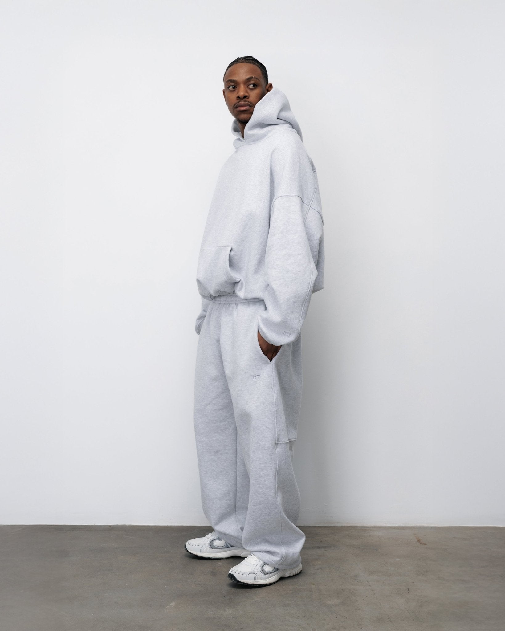 SPODNIE FLUFFY VINTAGE GREY - Nous Tous