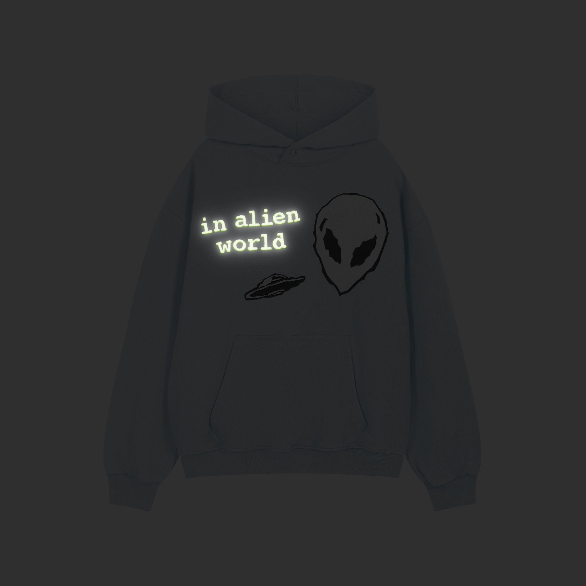 BLUZA ALIEN WORLD FROTTE FLUO SKY BLUE - Nous Tous