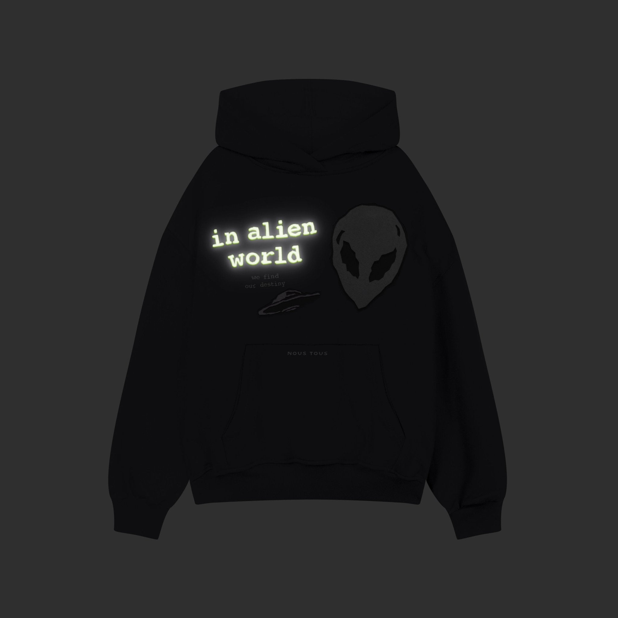 BLUZA ALIEN WORLD FROTTE FLUO VOLCANIC - Nous Tous