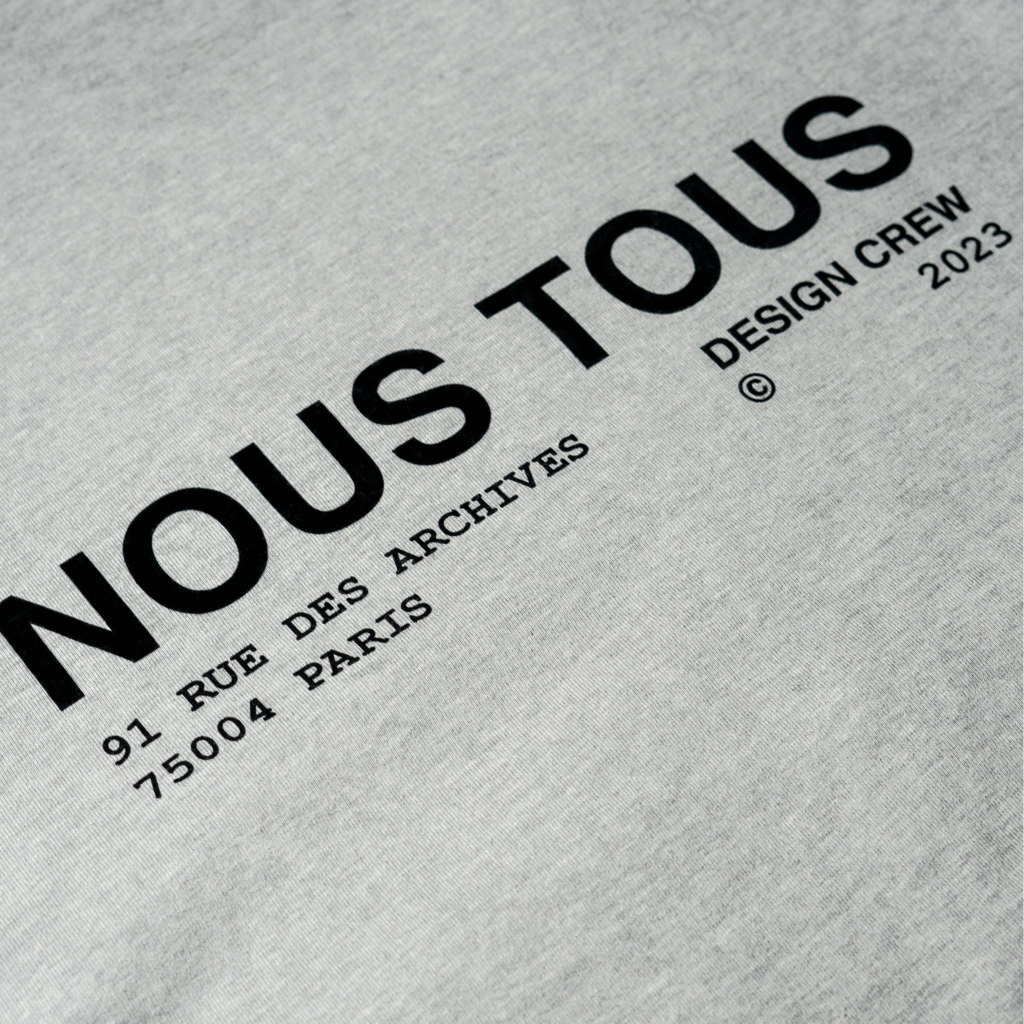 BLUZA AVENUE DESIGN CREW SZARY MELANŻ - Nous Tous