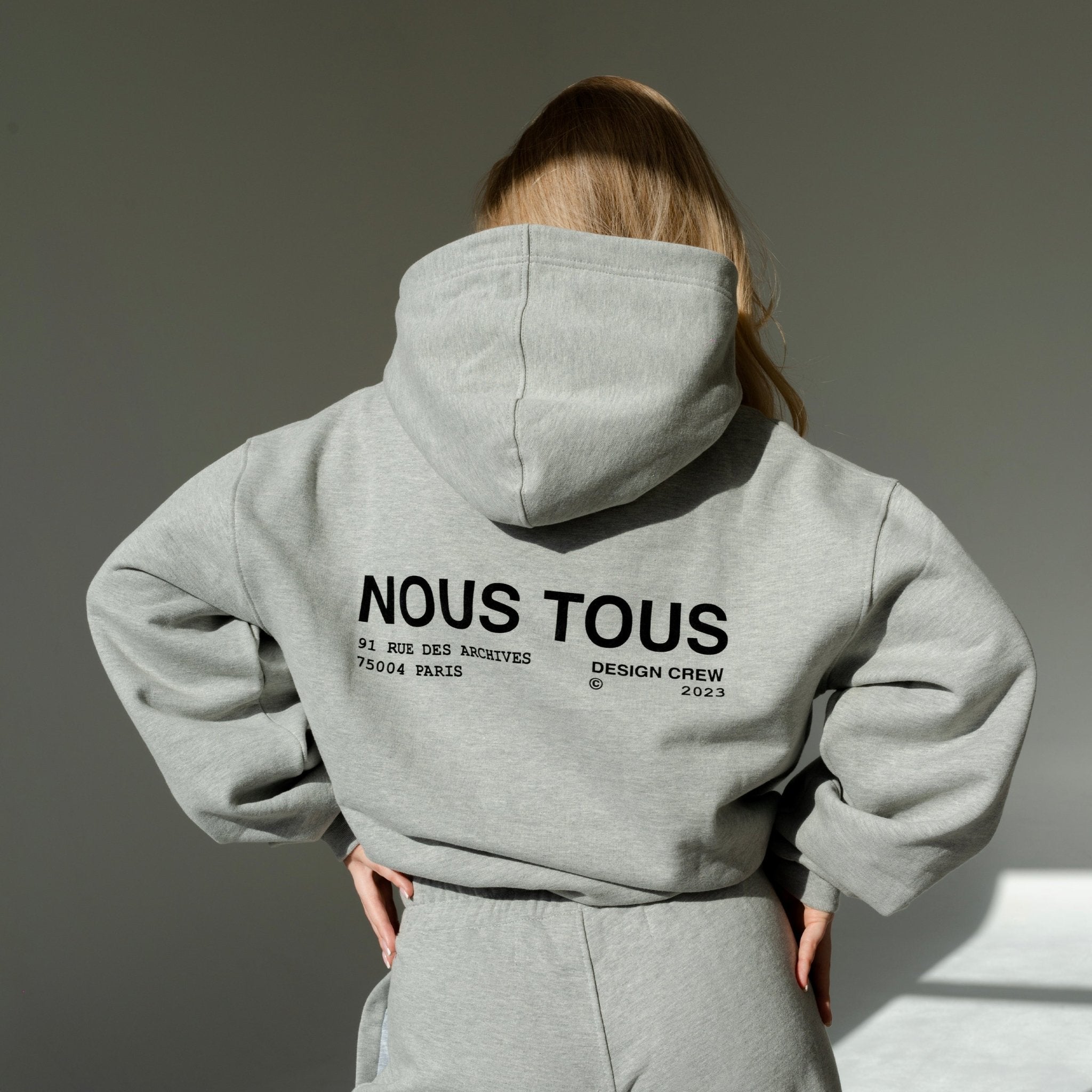 BLUZA AVENUE DESIGN CREW SZARY MELANŻ - Nous Tous