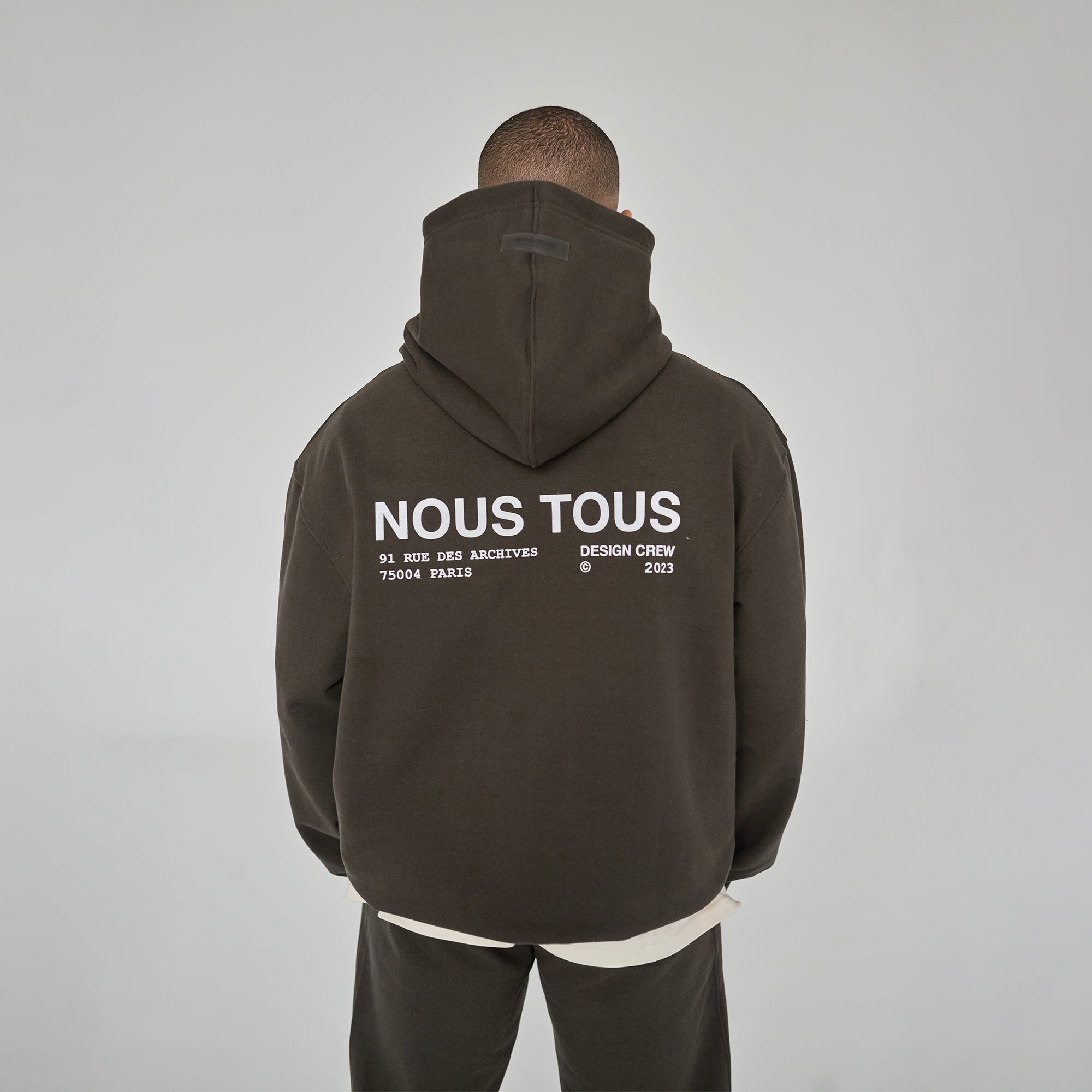 BLUZA DESIGN CREW ESPRESSO - Nous Tous