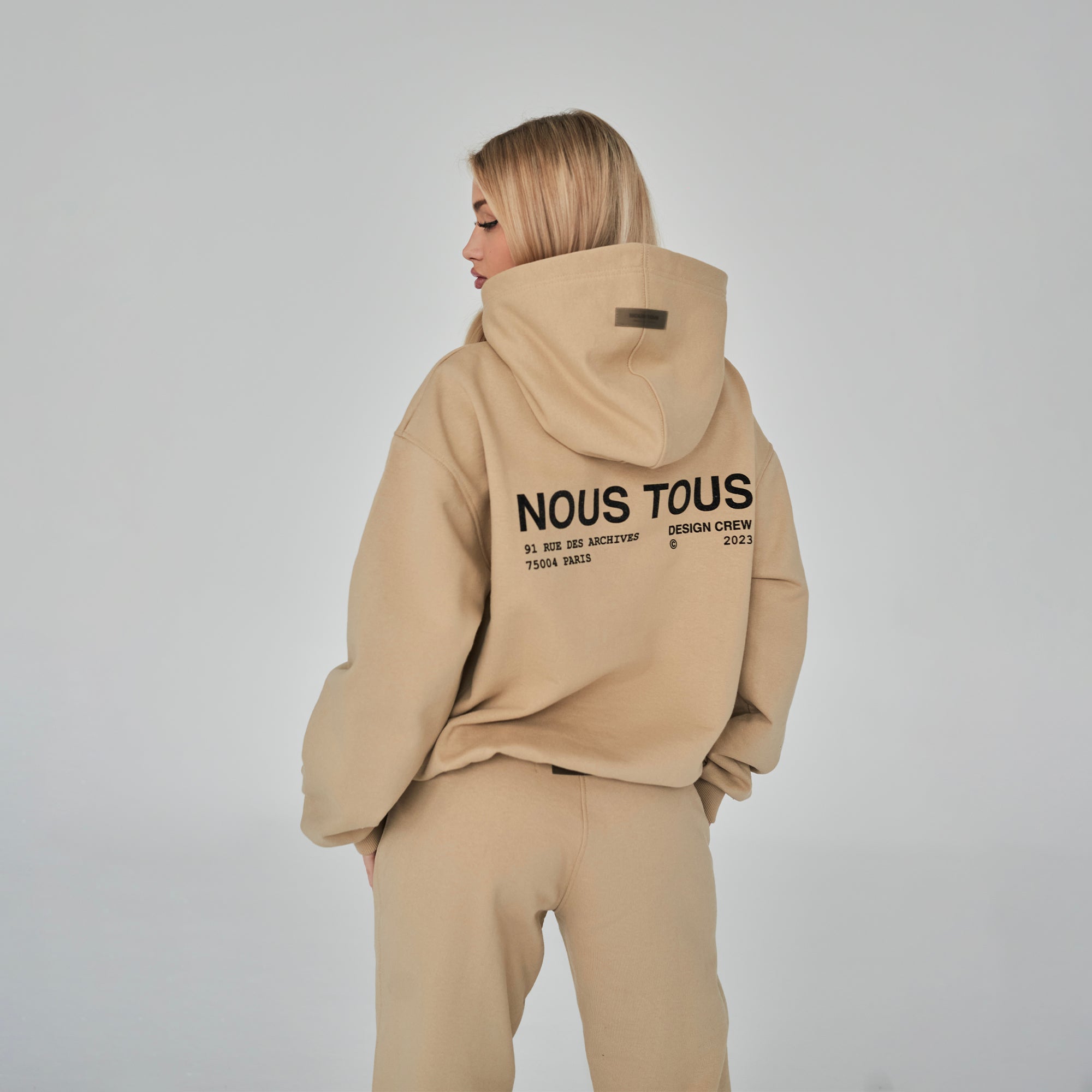 BLUZA DESIGN CREW SAND - Nous Tous