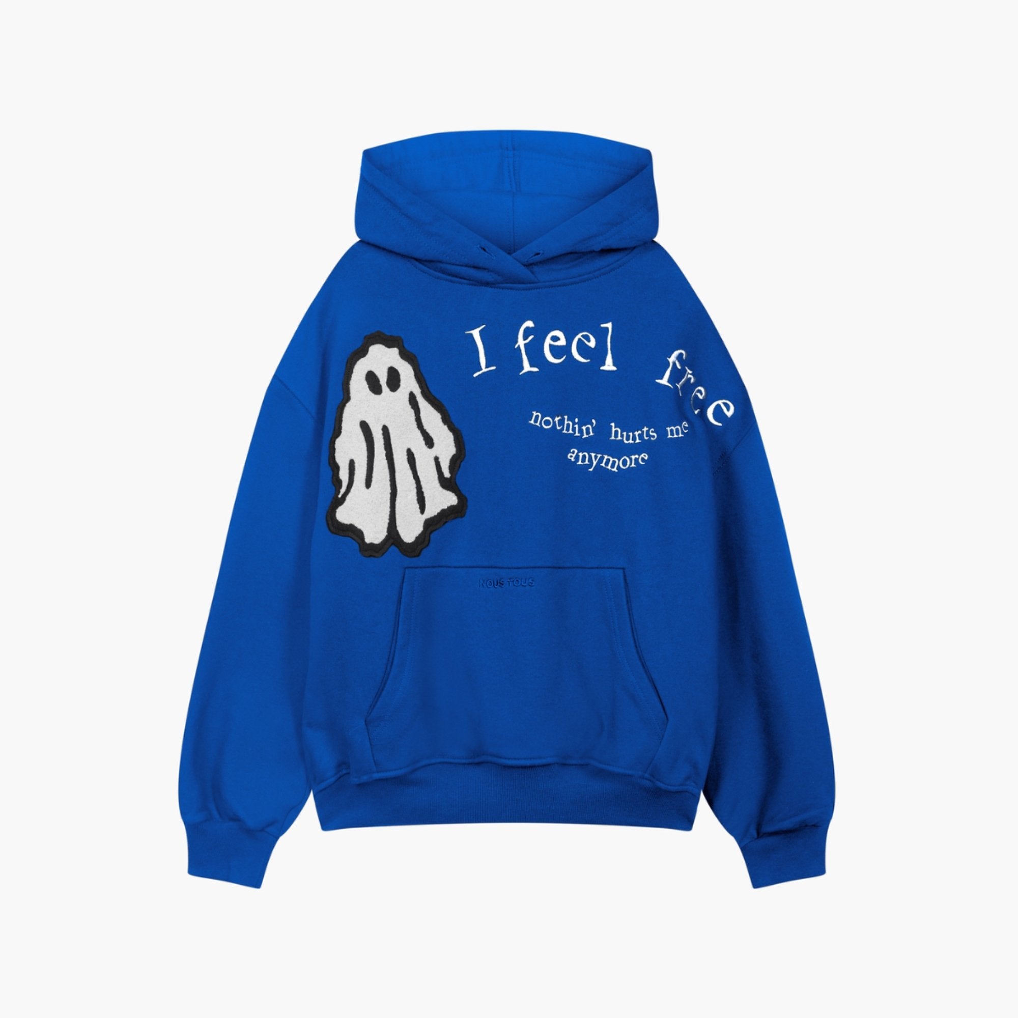 BLUZA GHOST I FEEL FREE FROTTE NIEBIESKI - Nous Tous