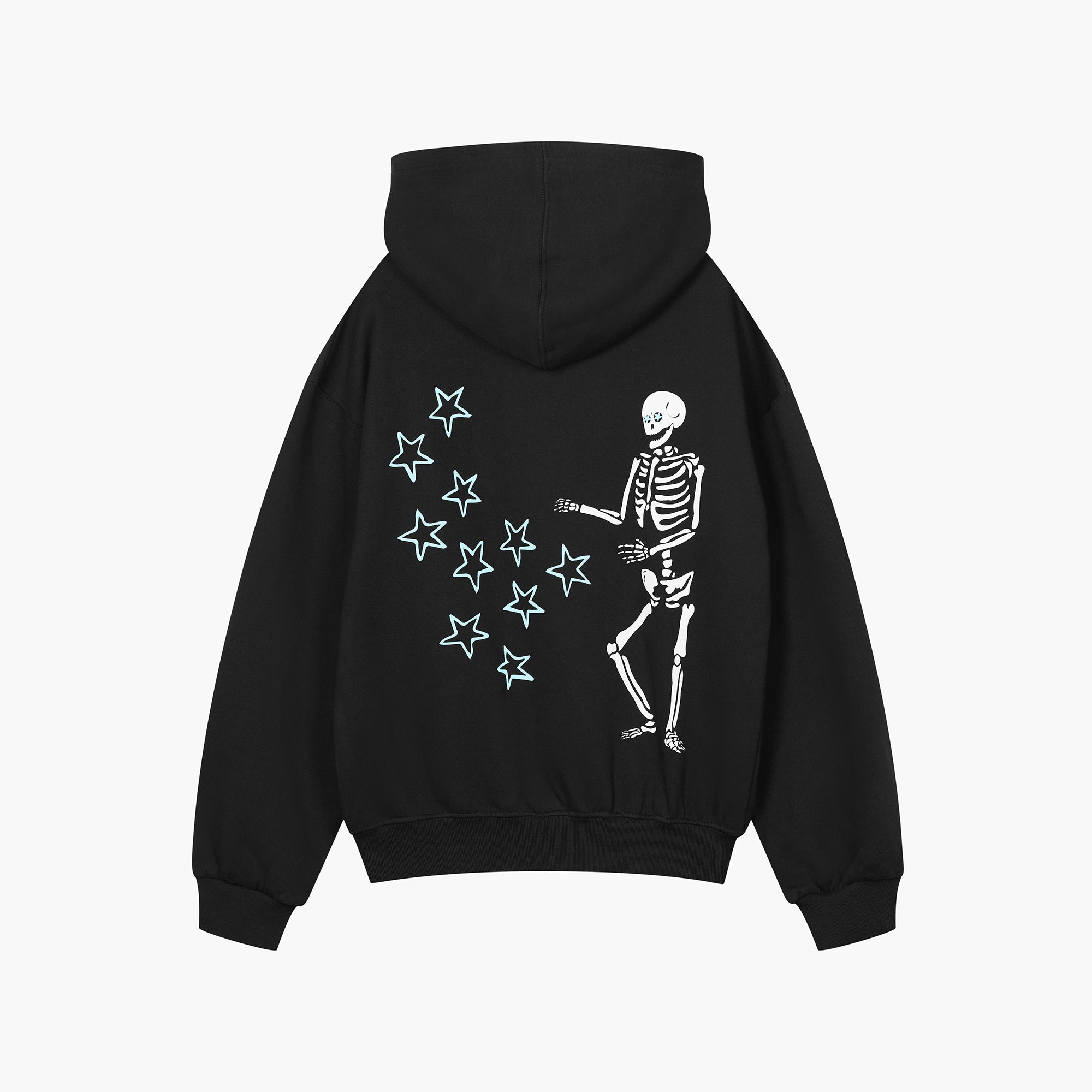 BLUZA SKELETONS 3D PRINT CZARNY - Nous Tous