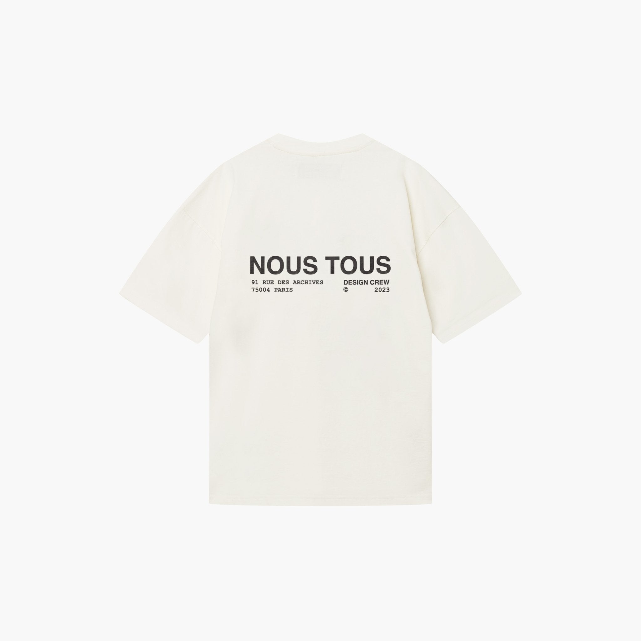 KOSZULKA DESIGN CREW OFFWHITE - Nous Tous