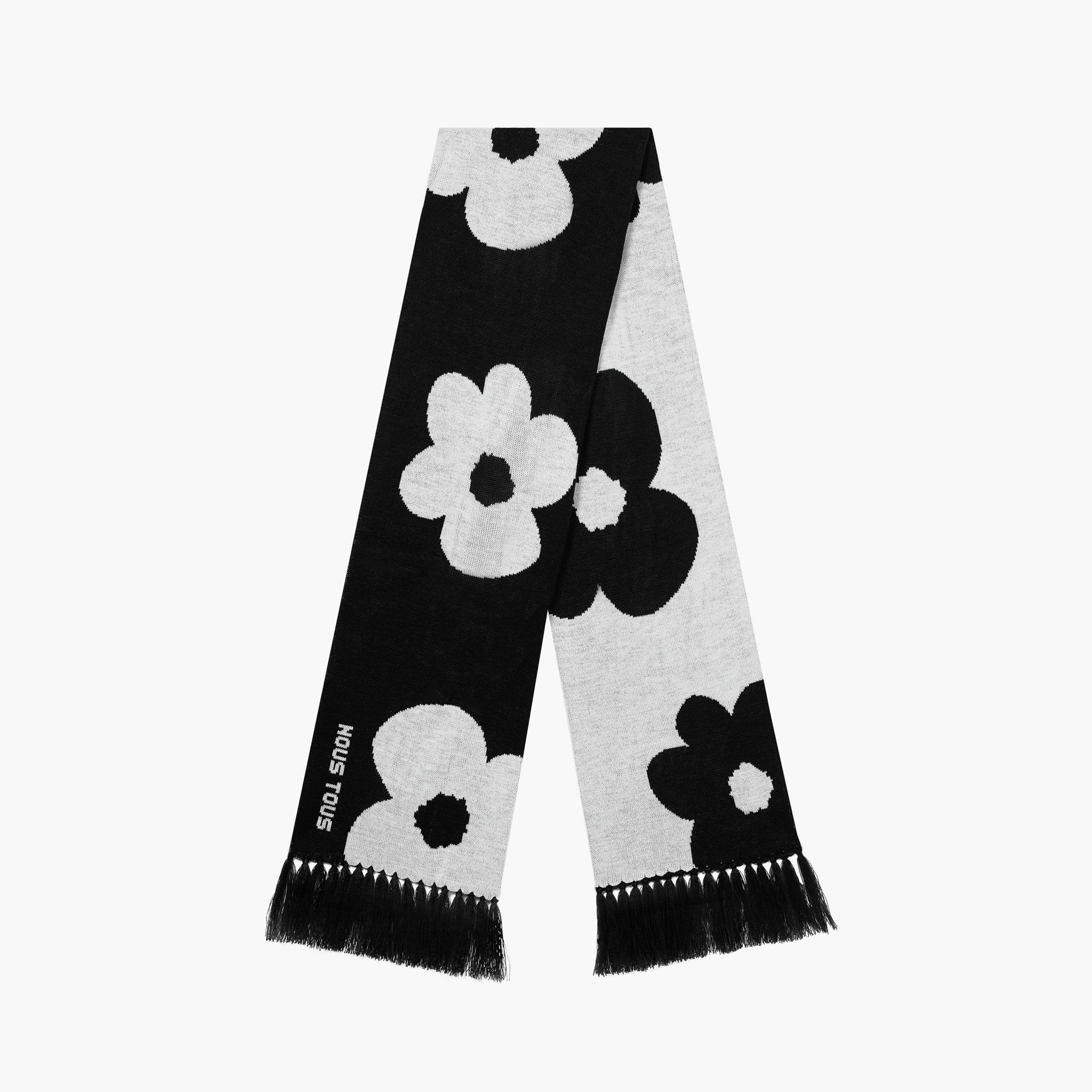 SZALIK BLOOMING FLOWERS BLACK/WHITE - Nous Tous